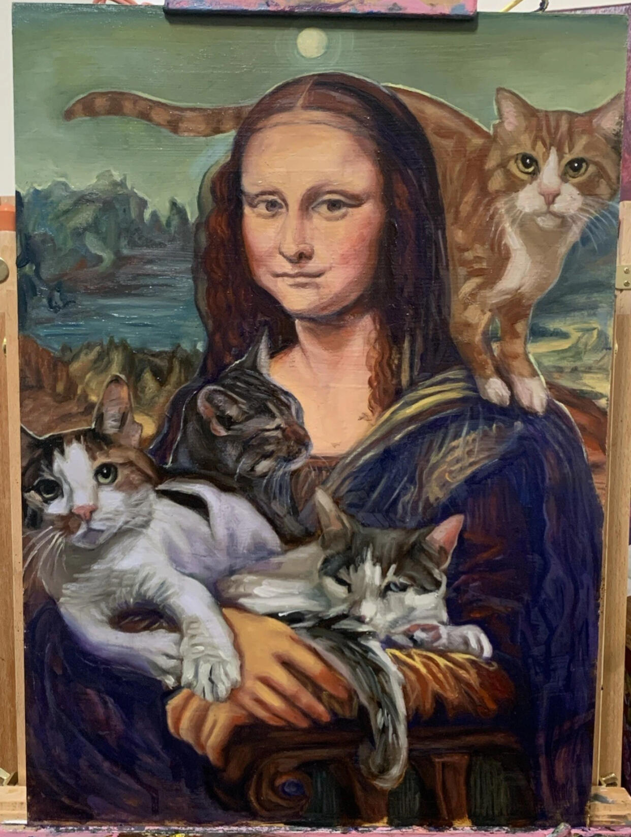 Cats' Mona Lisa