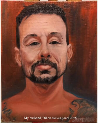 My husband - 8x10 oil